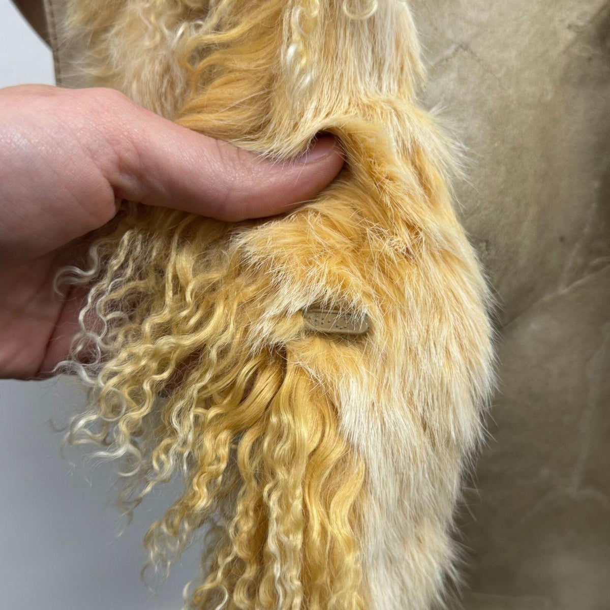 Vintage Cream Y2K Mongolian Lamb & Rabbit Fur Penny Lane Vest