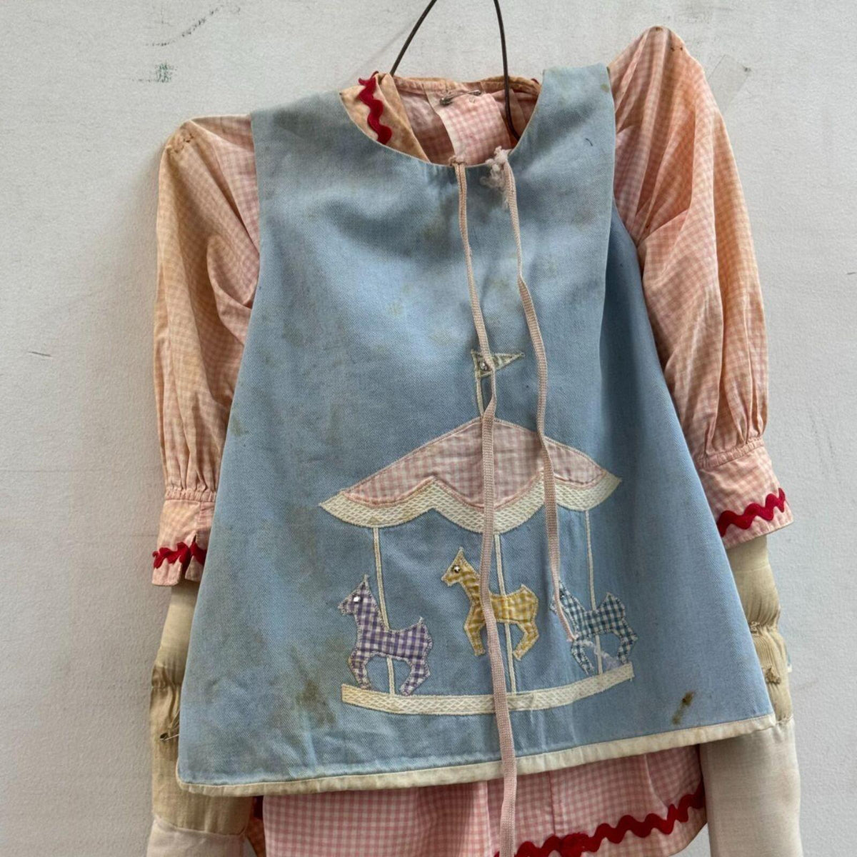 Vintage Hand-Crafted Broadway Archive Folk Art Doll