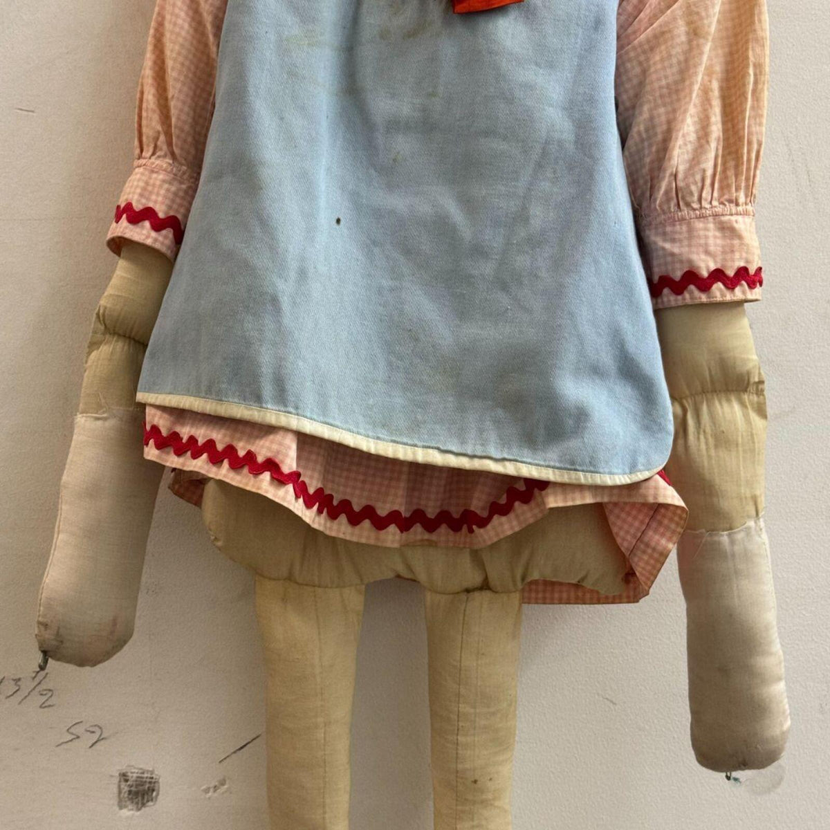 Vintage Hand-Crafted Broadway Archive Folk Art Doll