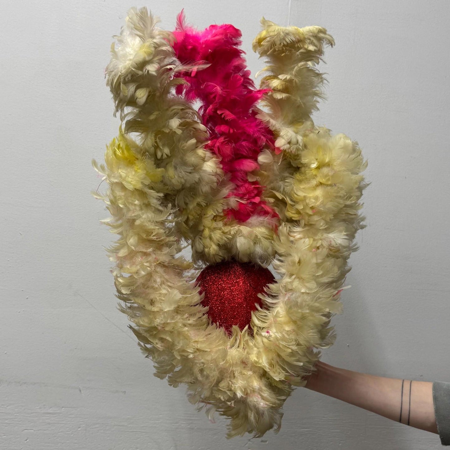 Vintage 60s 70s Hollywood Showgirl Feather Headdress Film Burlesque Costume