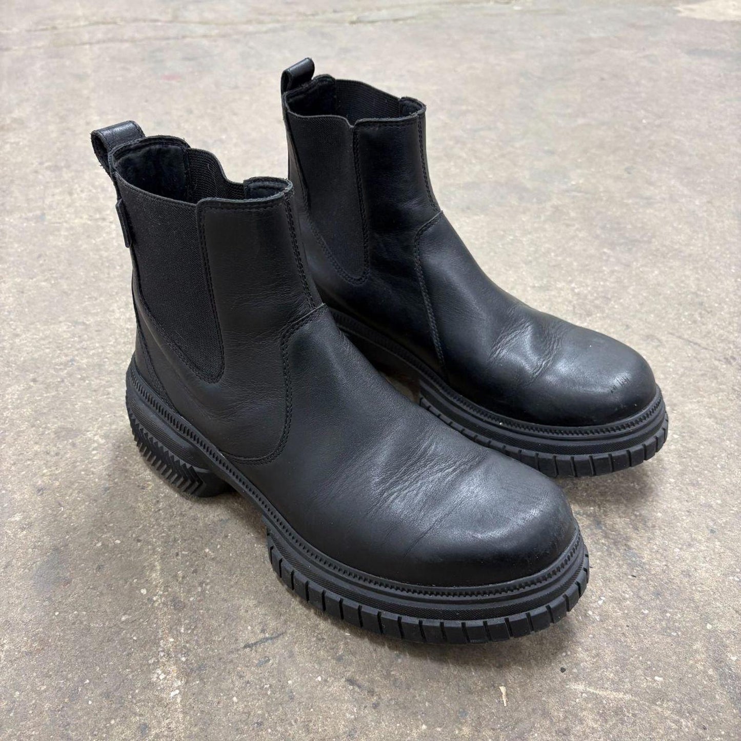 Authentic Sorel Ona Black Leather Chelsea Boots