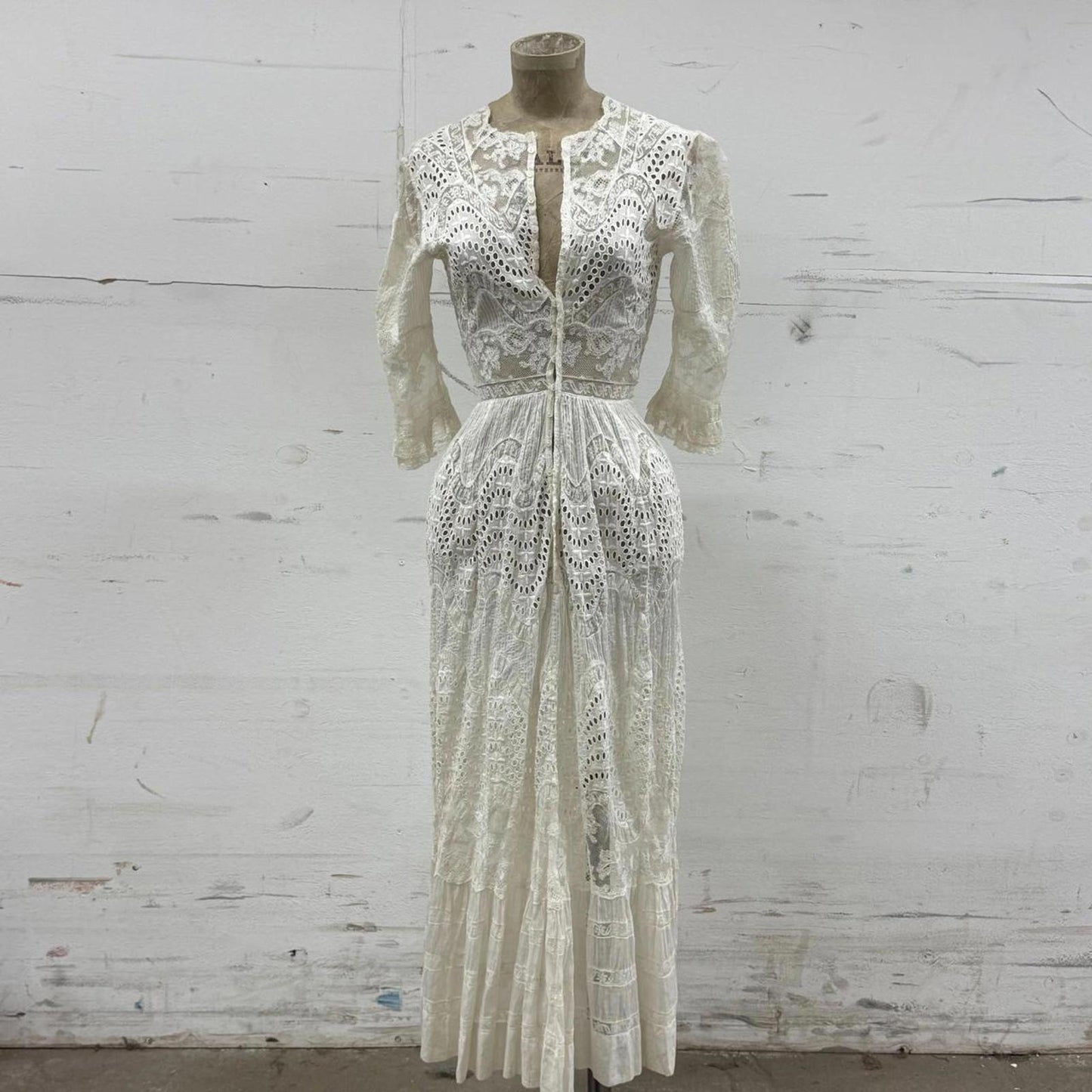 Antique Edwardian Lace Dress Bridal Wedding