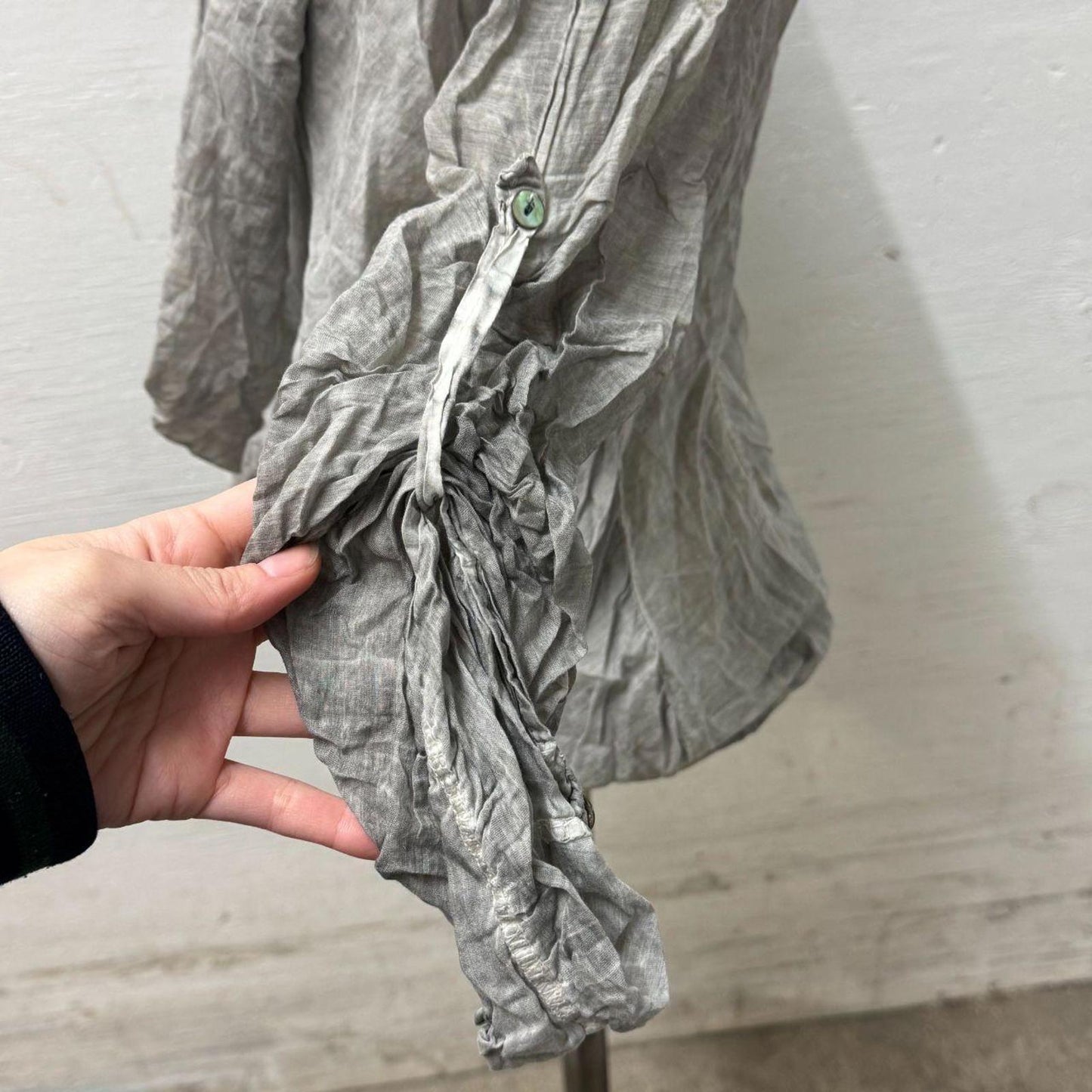Vintage Archival Deconstructed Avant-Garde Silk Blend Top
