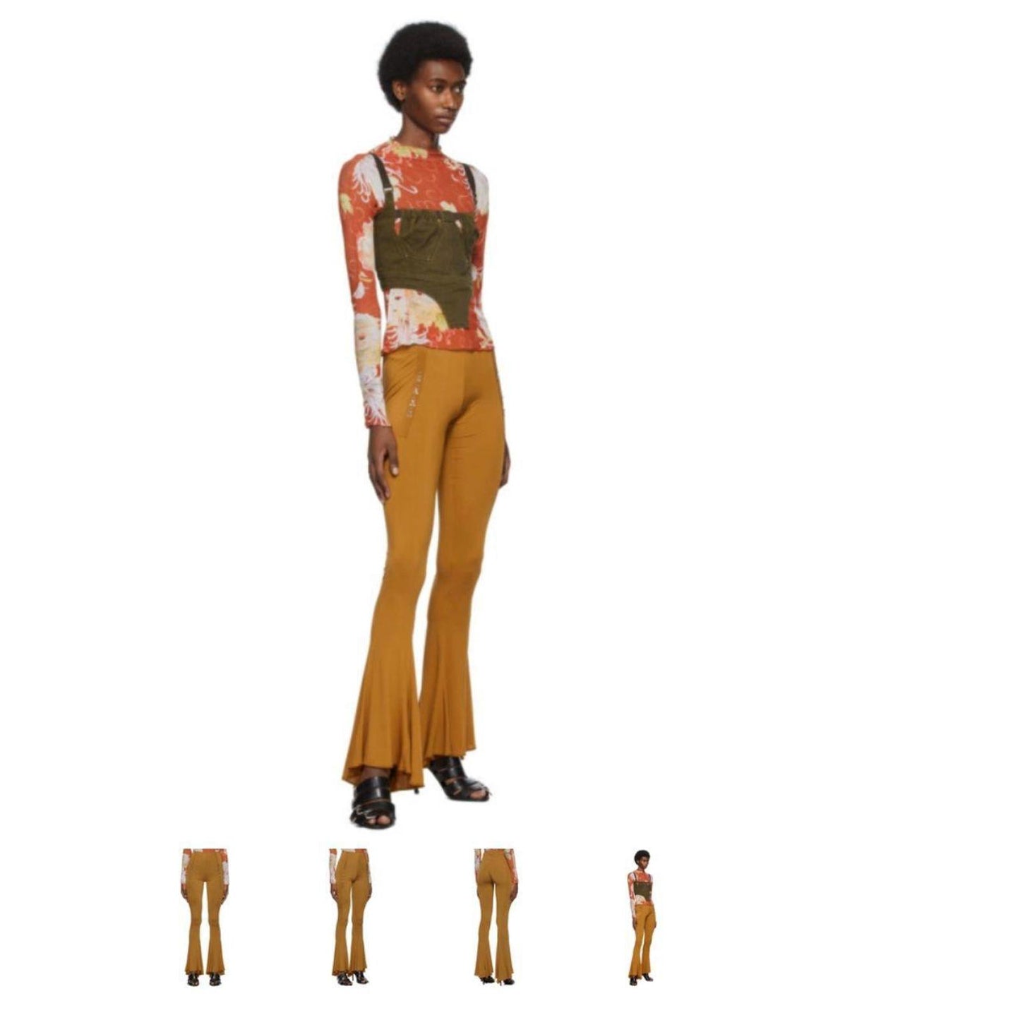 tan charlotte knowles / knwls ghater stretch trousers