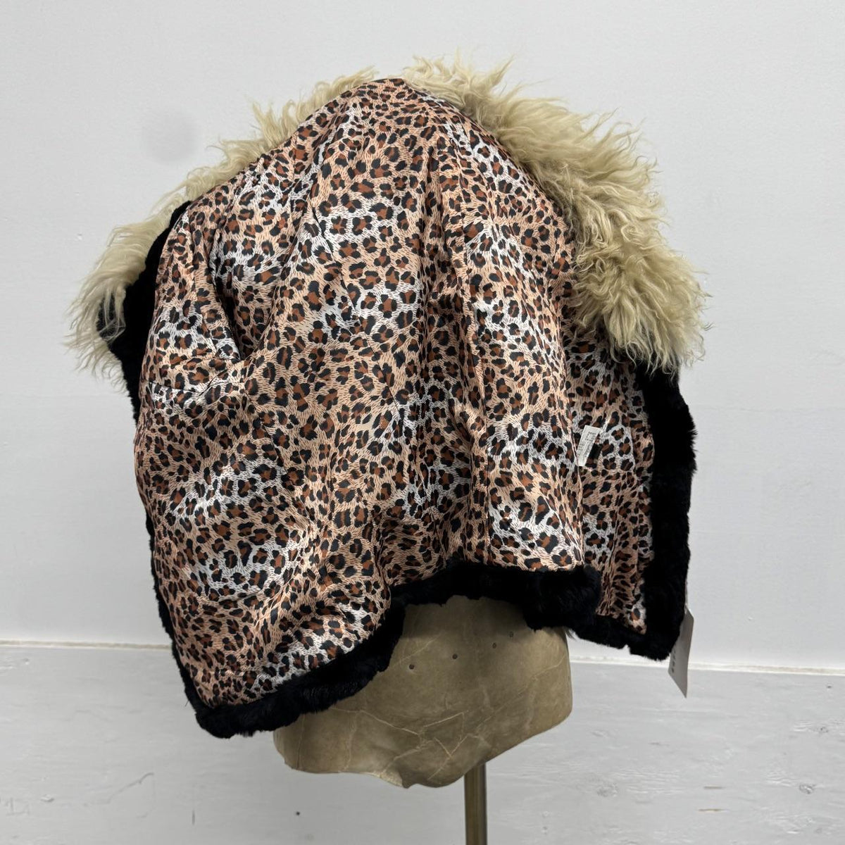 Vintage Y2K Black Rabbit & Wool Jacket Coat