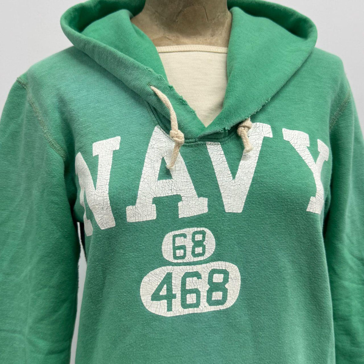Denim & Dungaree Japanese Layered Green Cotton Hoodie Dress