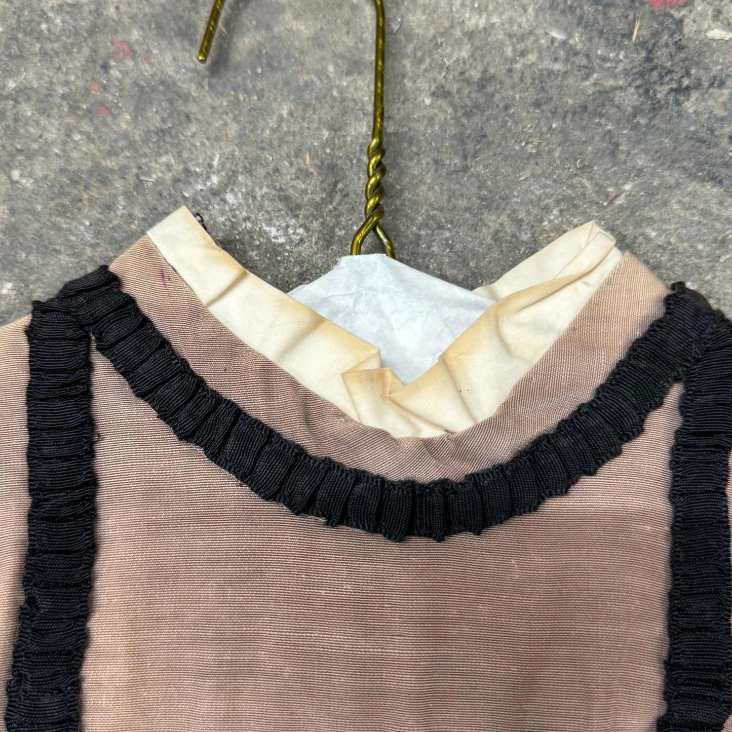 Vintage Film Costume 40s 50s Does Victorian Antique Style Mauve Bodice S
