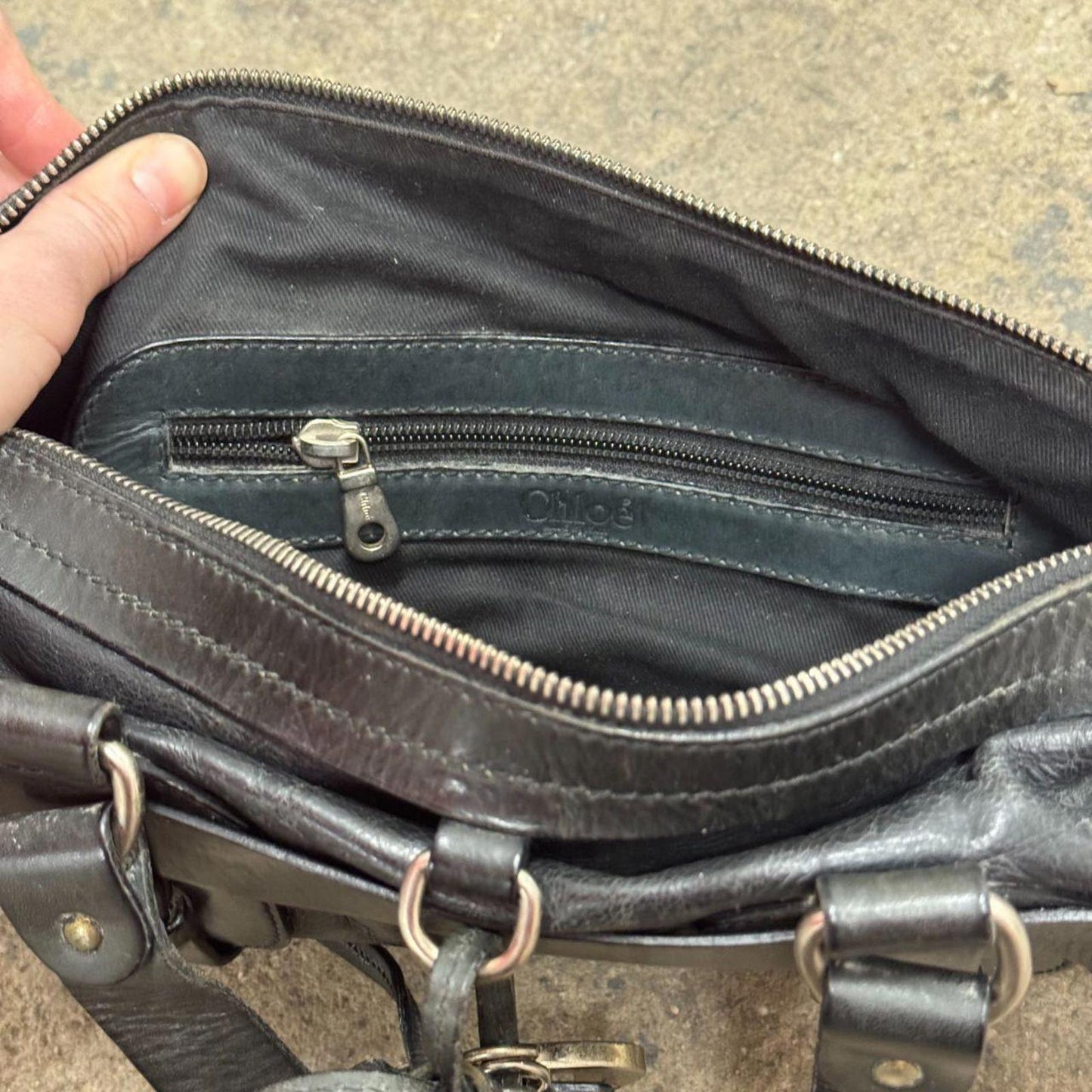 Y2K Authentic Vintage Chloé Kerala Equestrian Bag - Black Leather + Charms