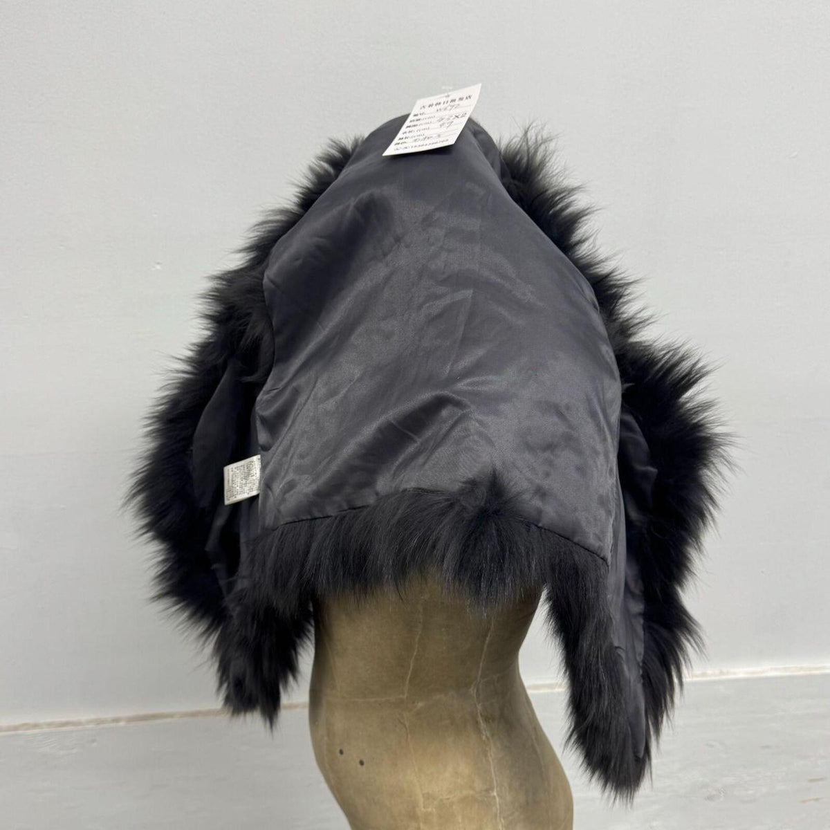Y2K Vintage Dark Slate Gray Genuine Fox Fur Vest