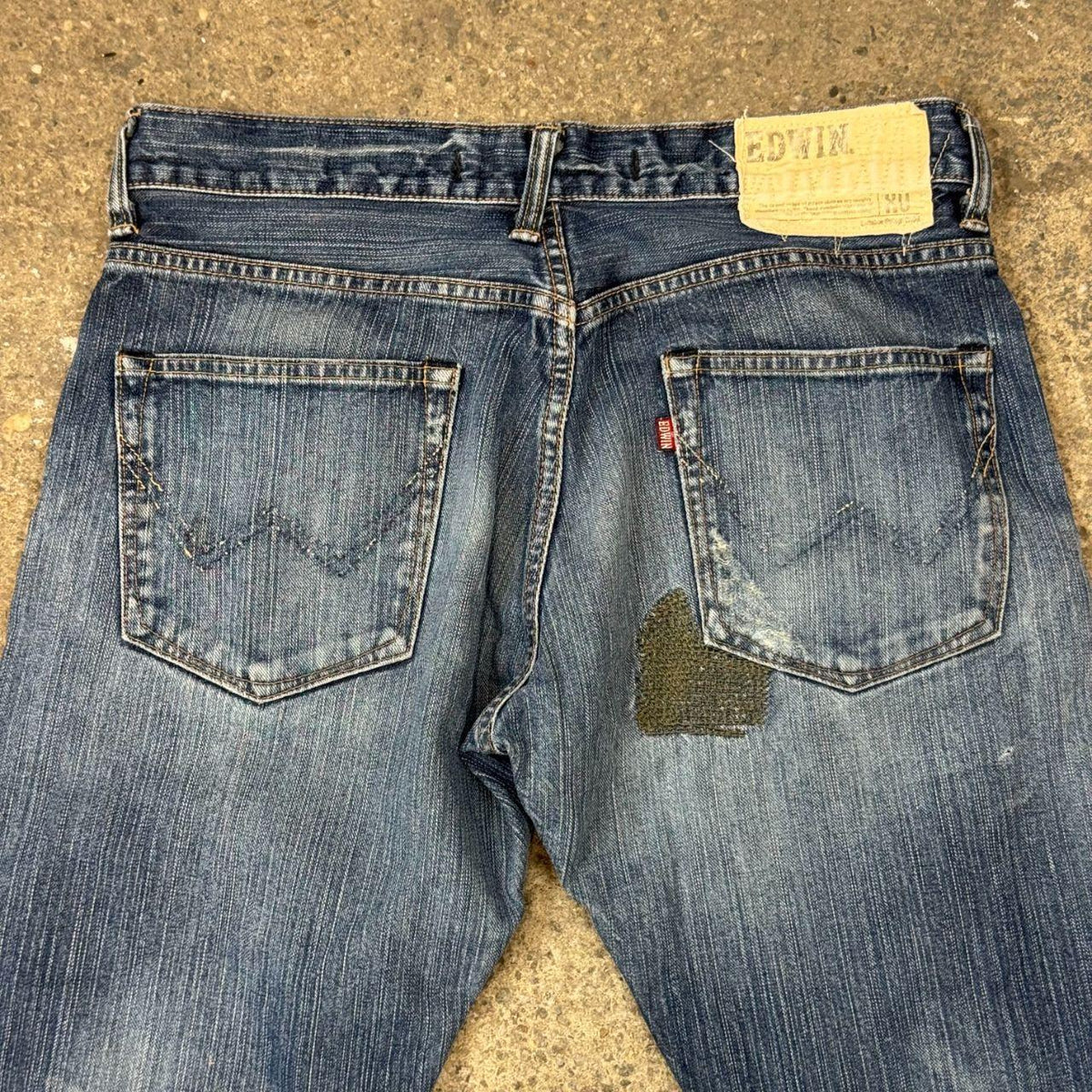 Vintage EDWIN Exclusive Vintage 403XV Distressed Patchwork Jeans