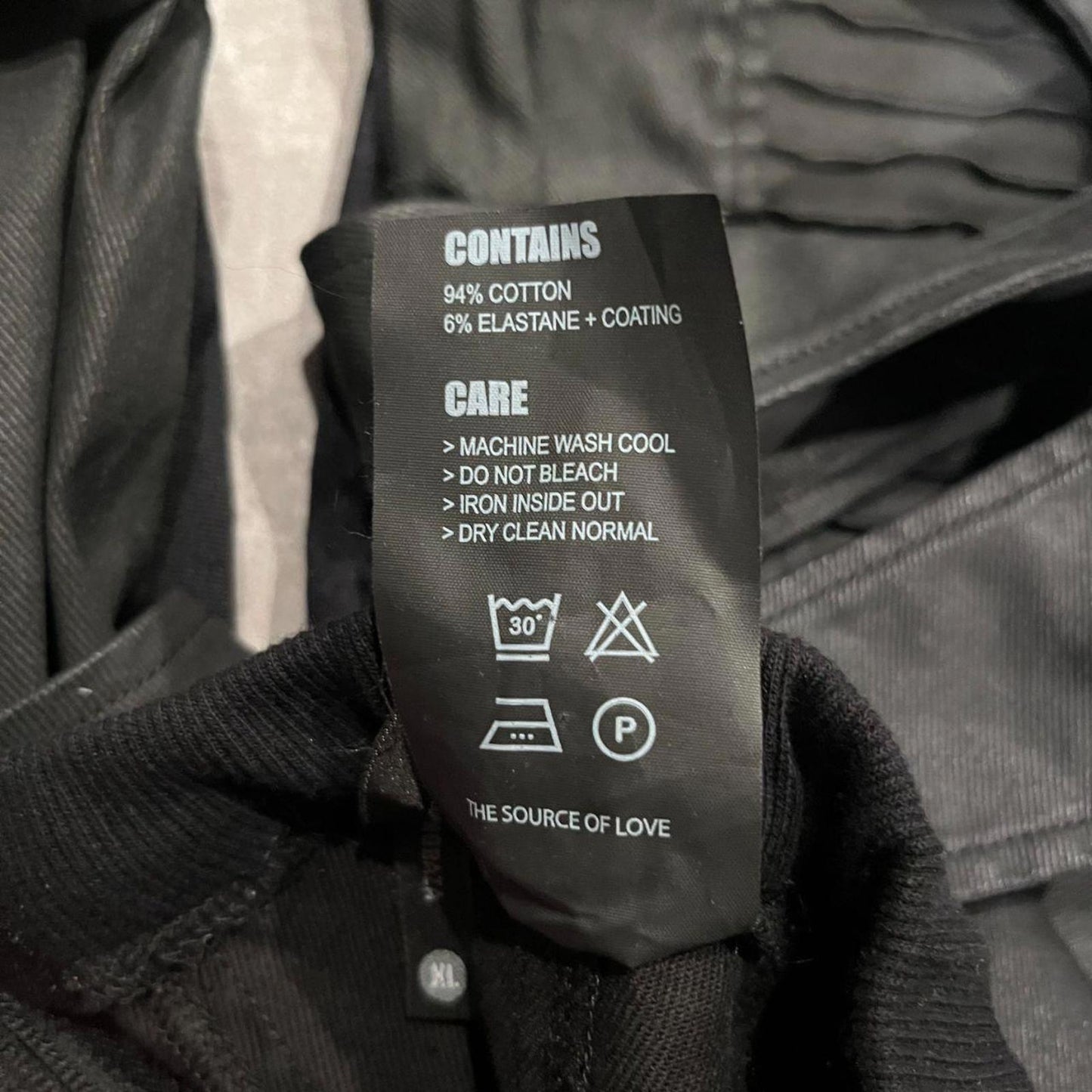 Demobaza Black Tactical Crone Moto Joggers · Waxed