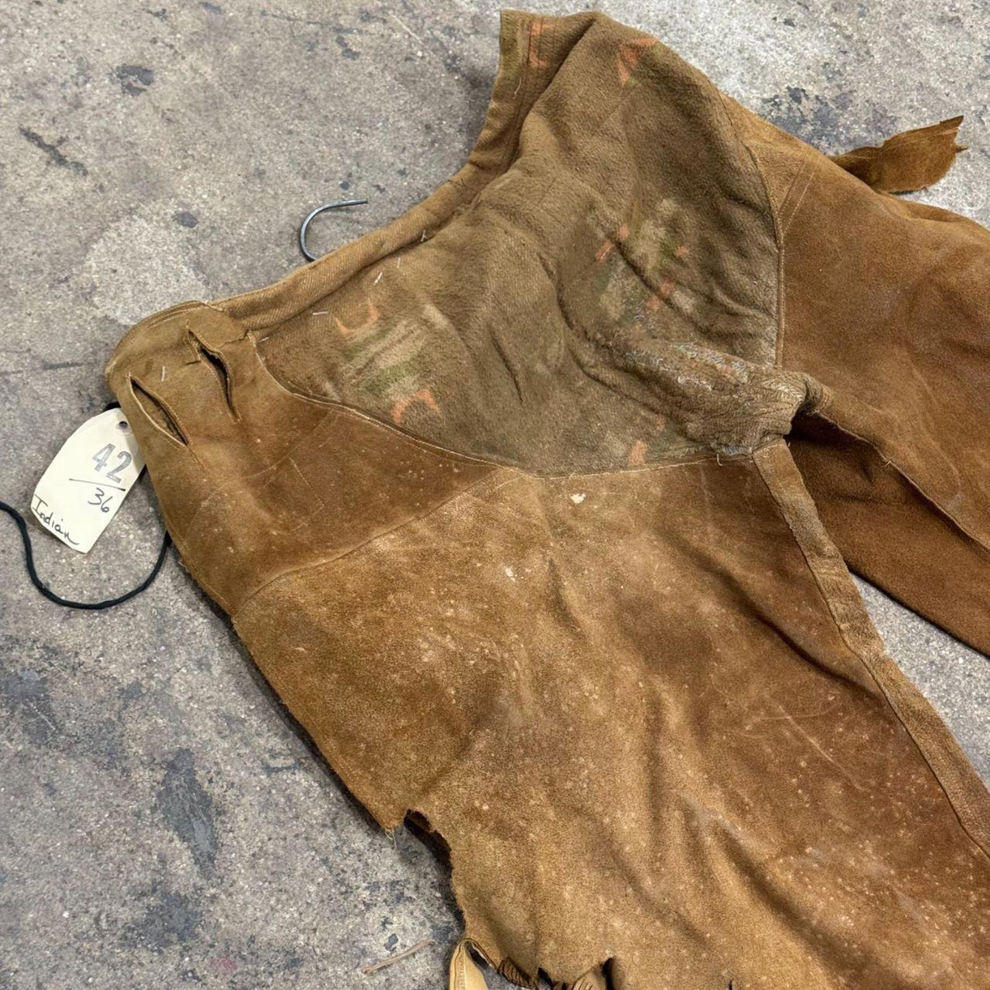 Vintage 1940s/50s Genuine Suede Fringed Western Trousers
