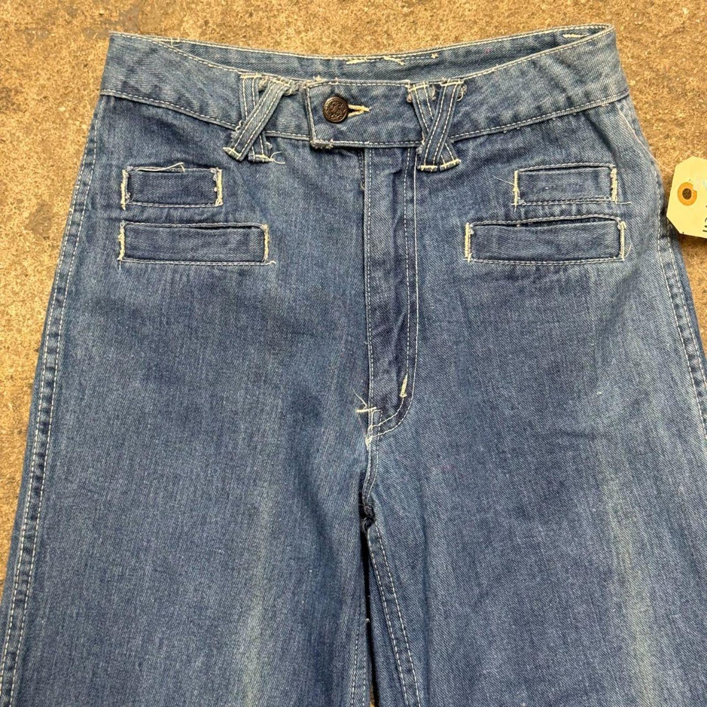 Vintage 70s High-Rise Flare Bell Bottom Jeans XS