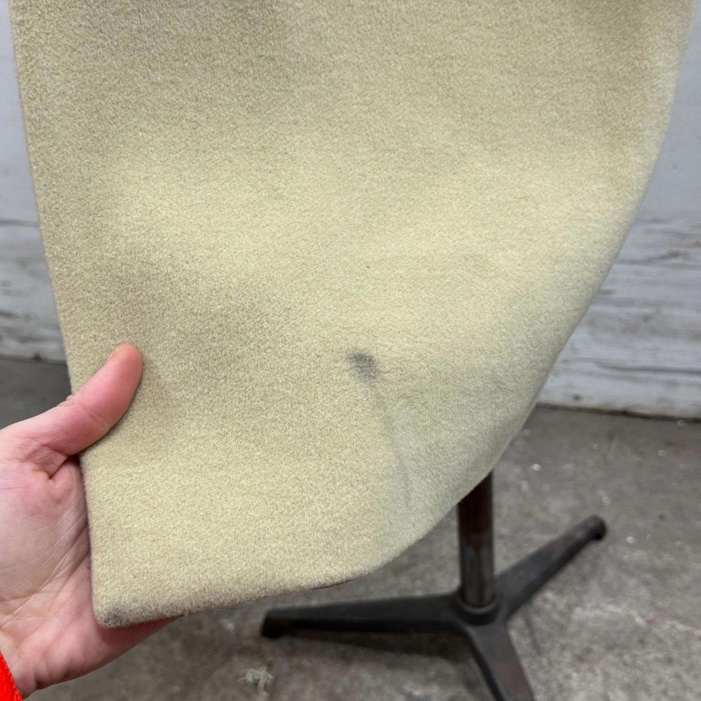 90s Vintage Makola Pale Sage Wool Longline Coat
