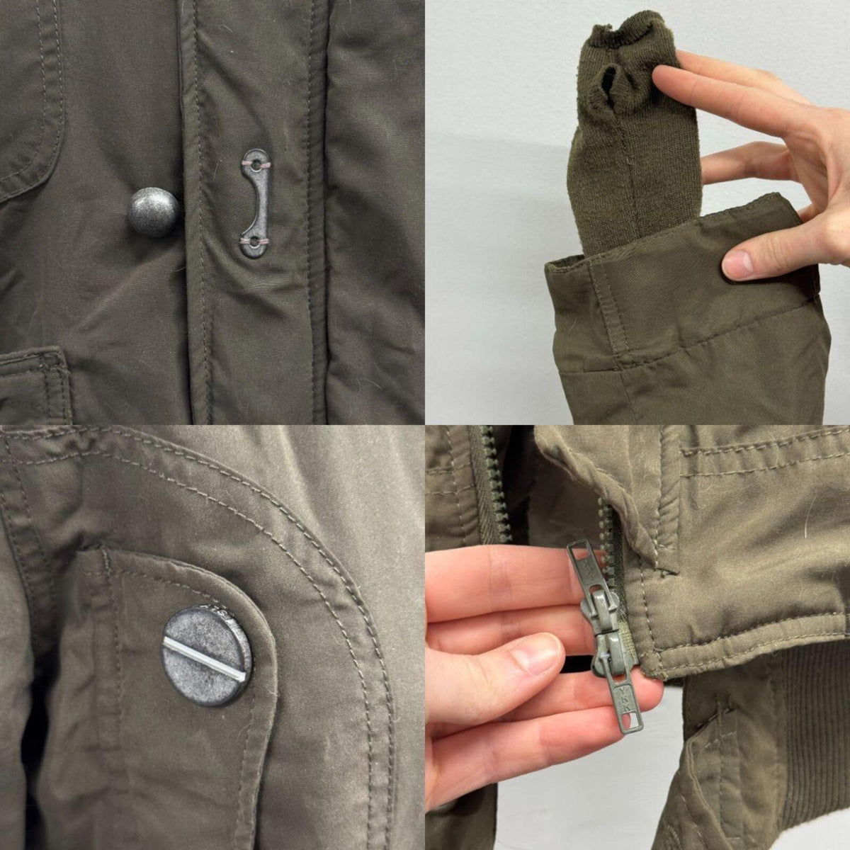 Vintage Green Y2K Sly Military Utility Jacket