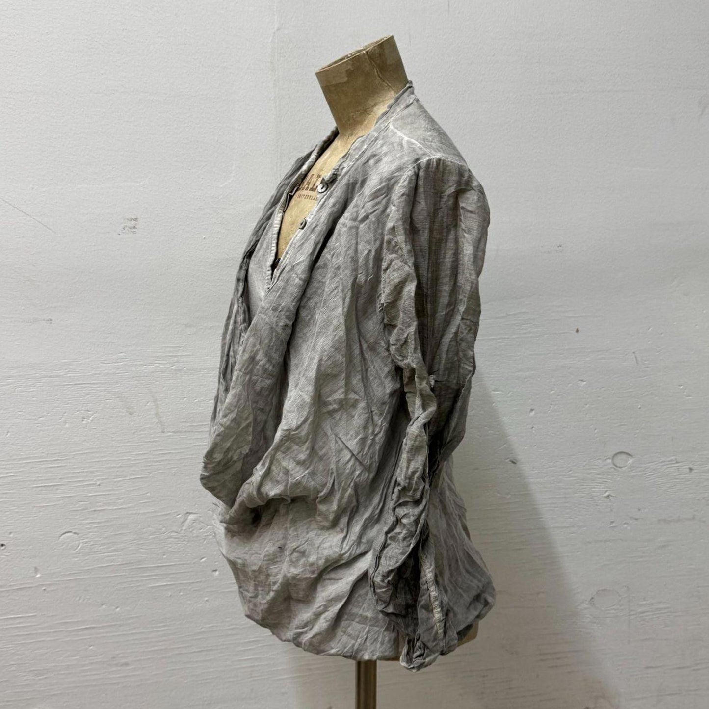 Vintage Archival Deconstructed Avant-Garde Silk Blend Top
