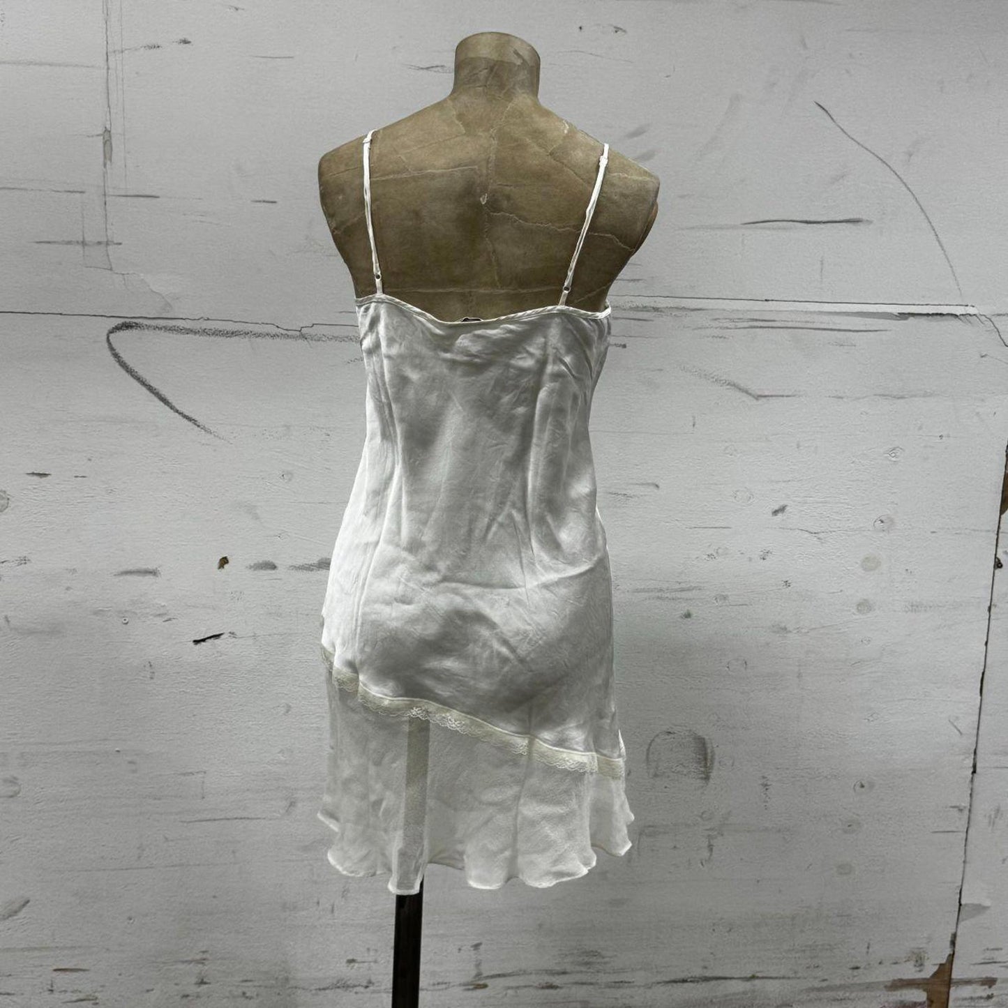 Y2K Vintage Etam White Silk Slip Dress
