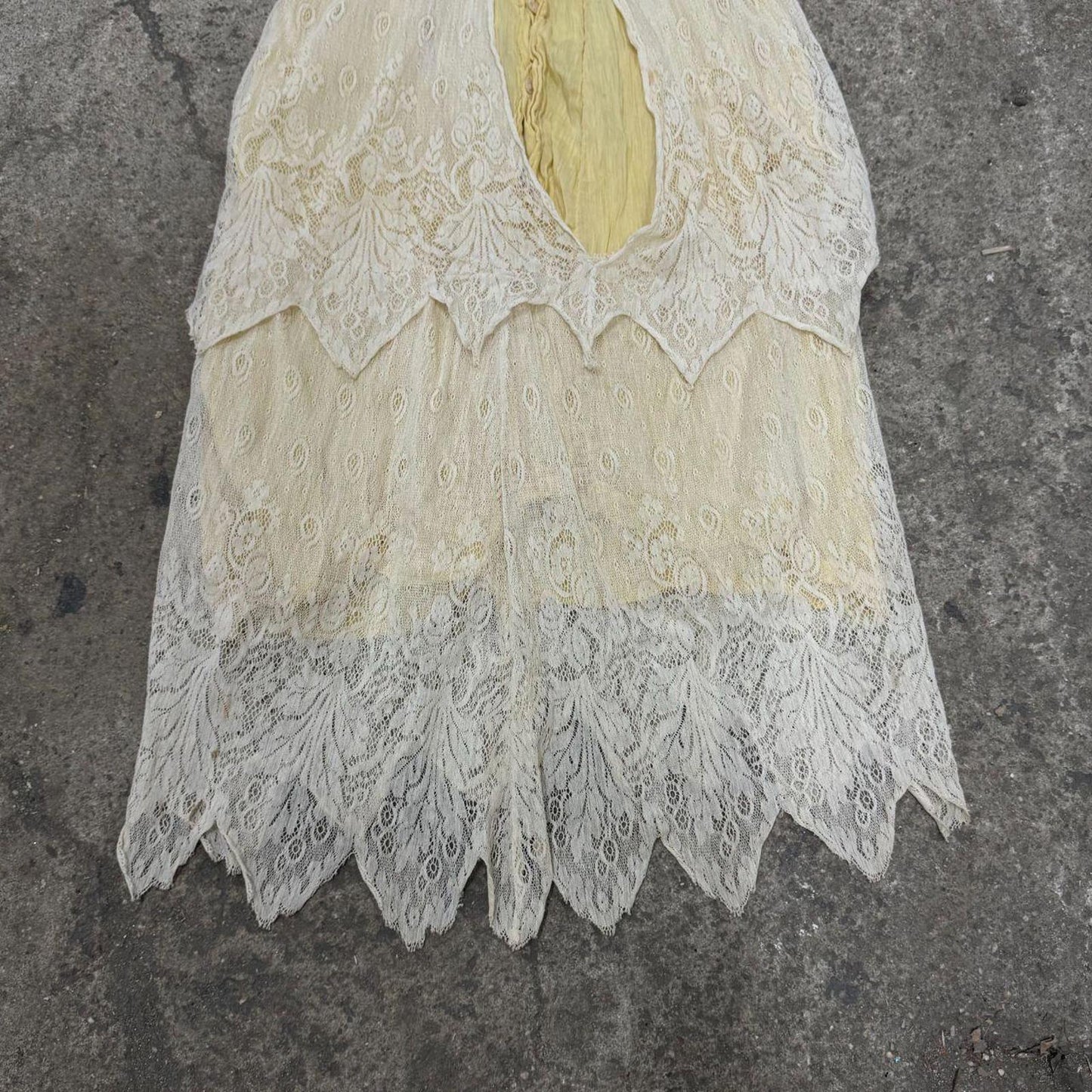 Antique Edwardian Lace Tea Dress / Bridal Wedding