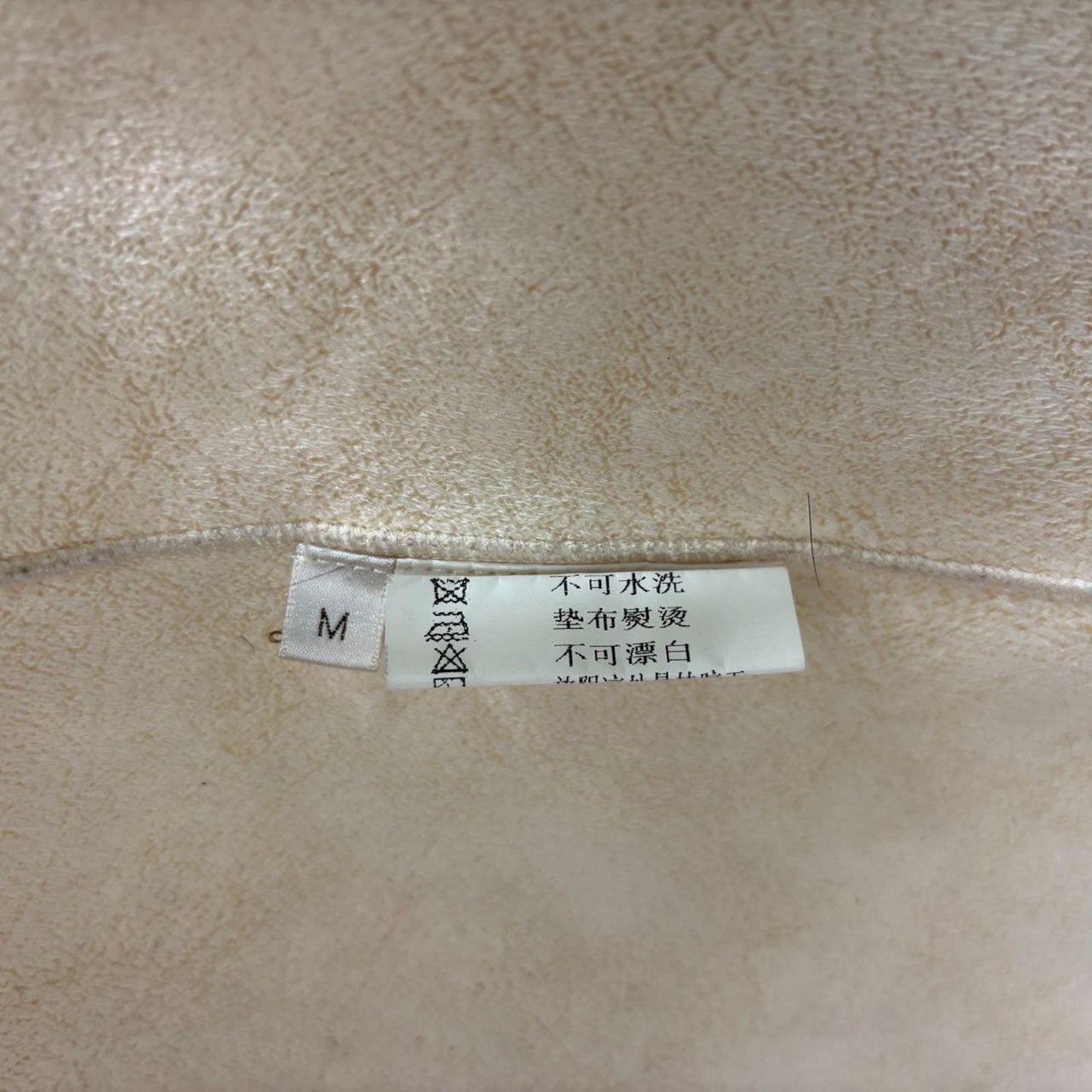 Vintage Y2K Cream Fleece Princess Coat with Genuine Fox Fur