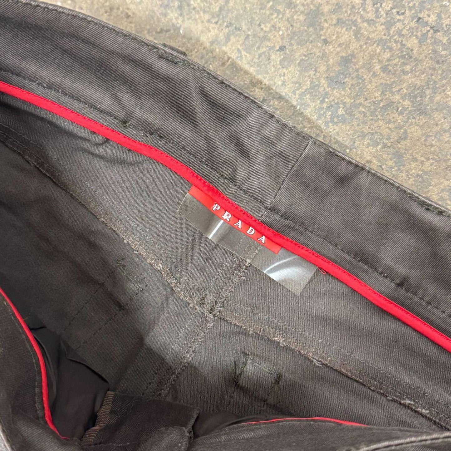 Vintage Prada Brown Low Rise Sport Trousers S