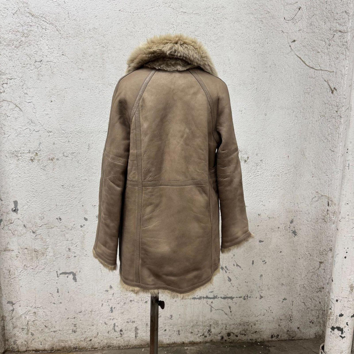 Vintage 70s Afghan Penny Lane Leather Coat