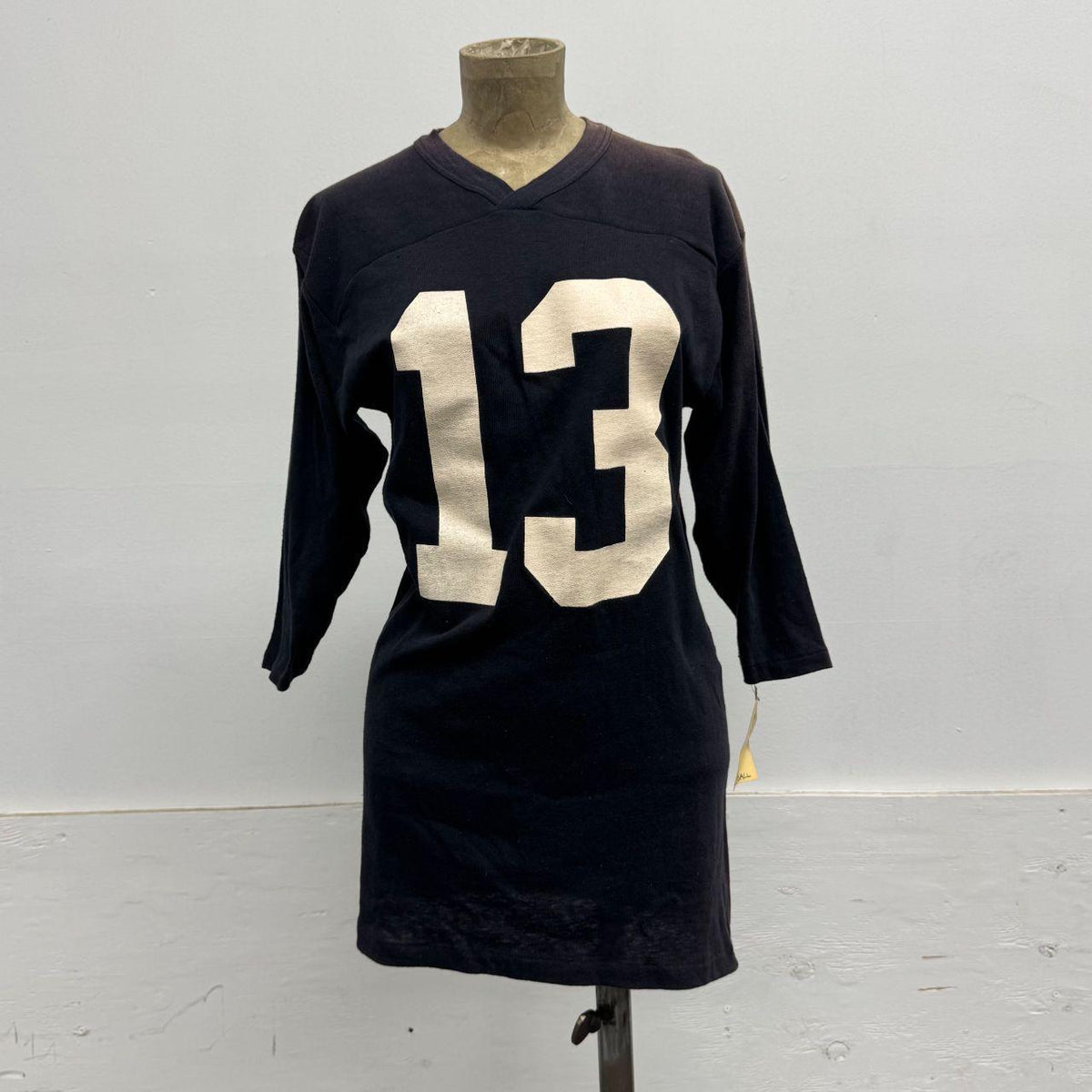 Vintage 60s 70s Black Venus Football Jersey Faded 13