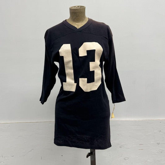 Vintage 60s 70s Black Venus Football Jersey Faded 13