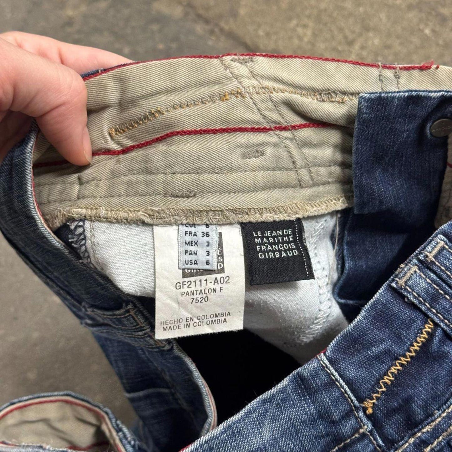 Vintage Marithé François Girbaud Low Rise Anatomical Jeans 6
