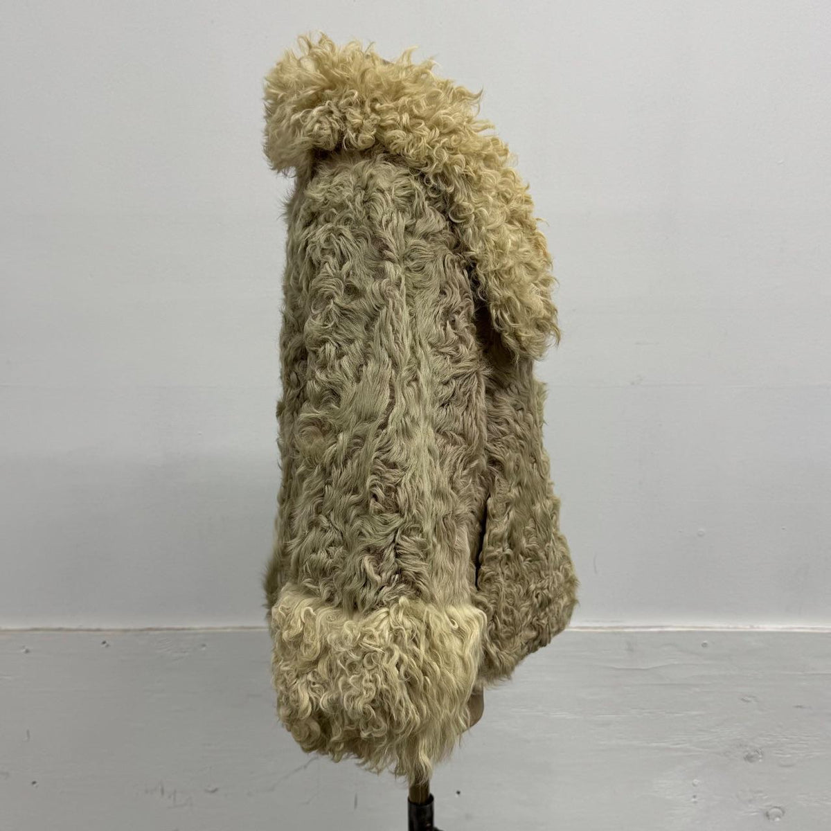 Vintage Y2K Beige Wool Jacket Coat