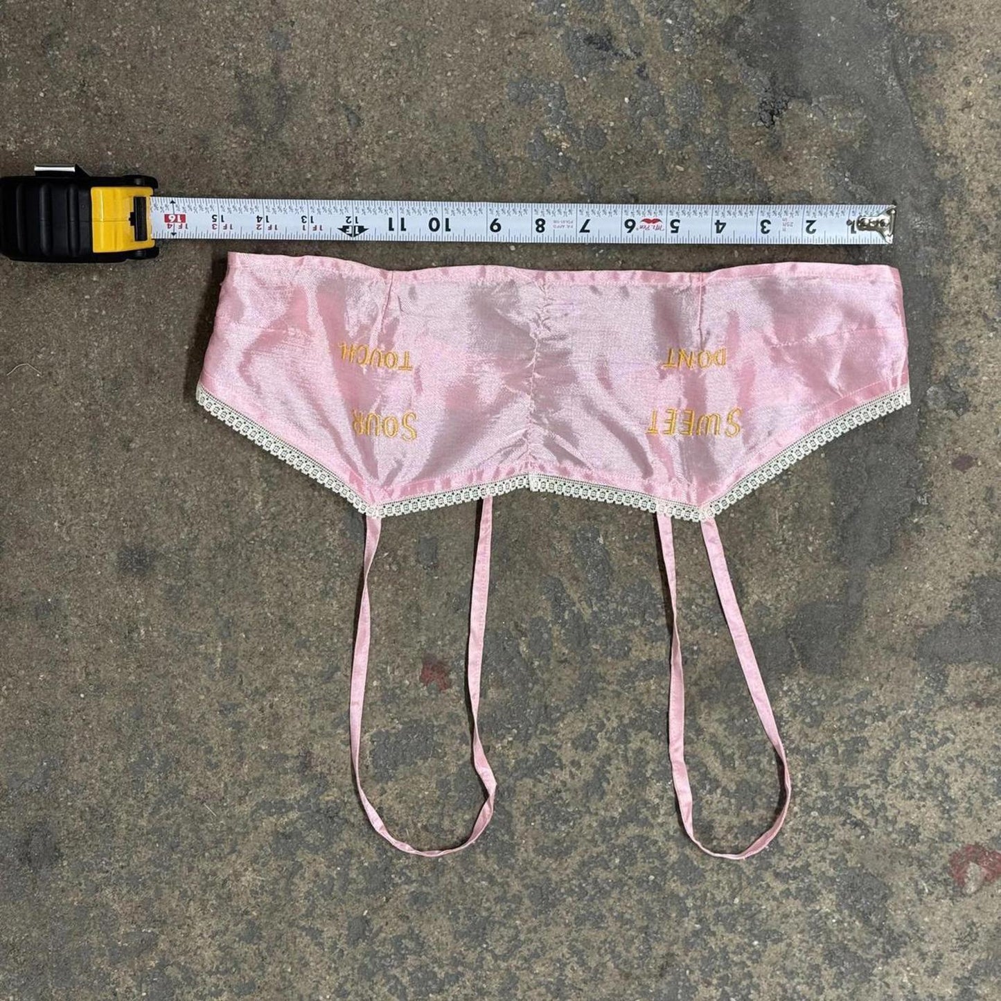 1940s WWII Vintage Souvenir Embroidered Lingerie Pink