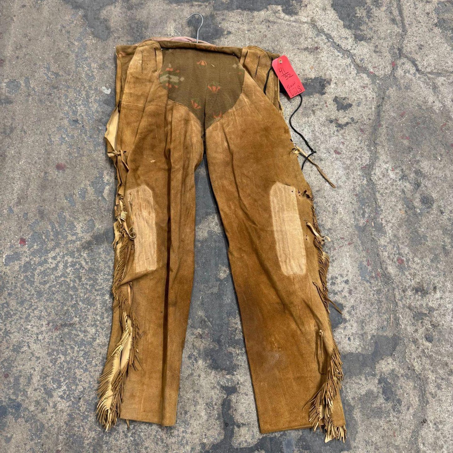 Vintage 1940s/50s Genuine Suede Fringed Western Trousers