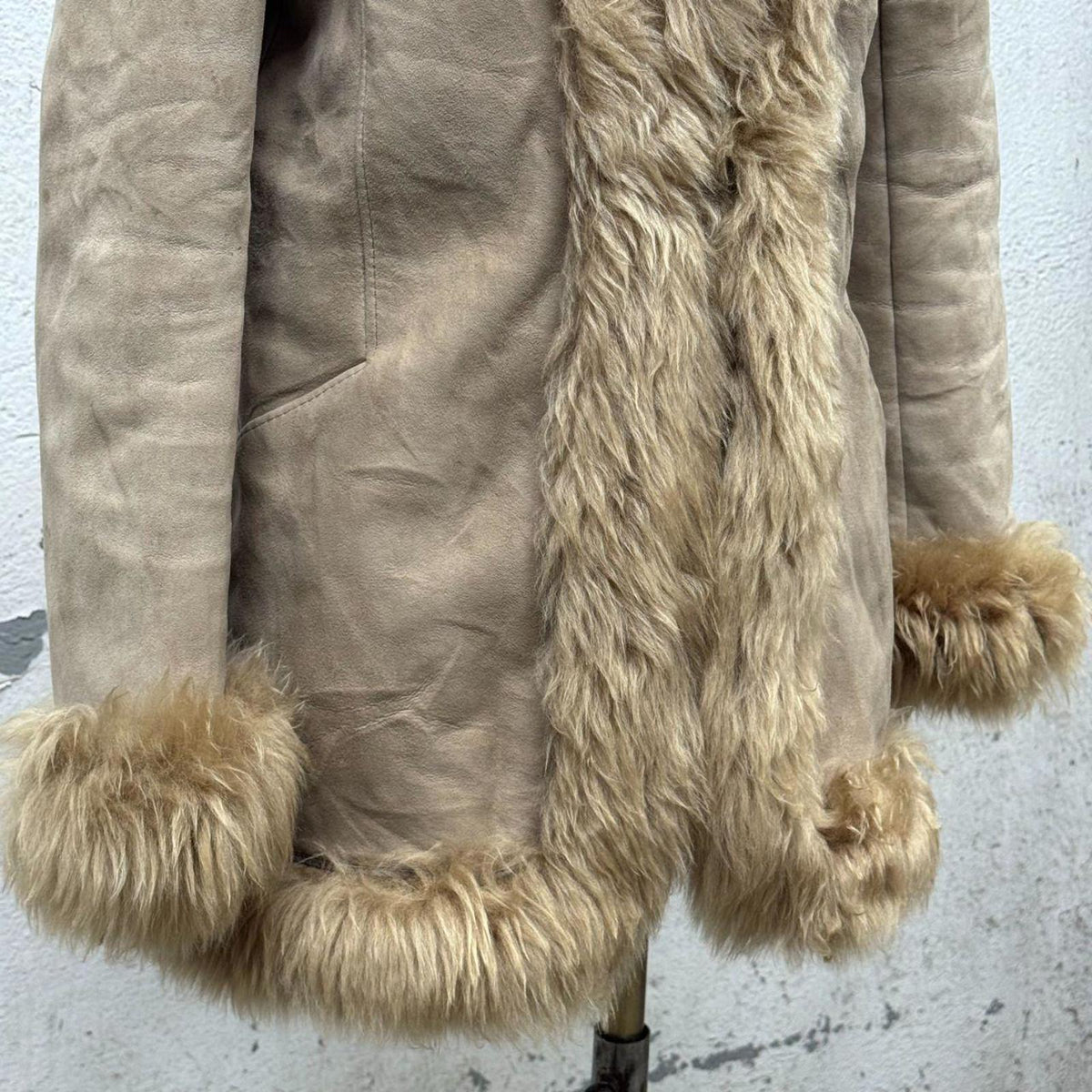 Vintage 70s Suede & Wool "Penny Lane"  Afghan Coat