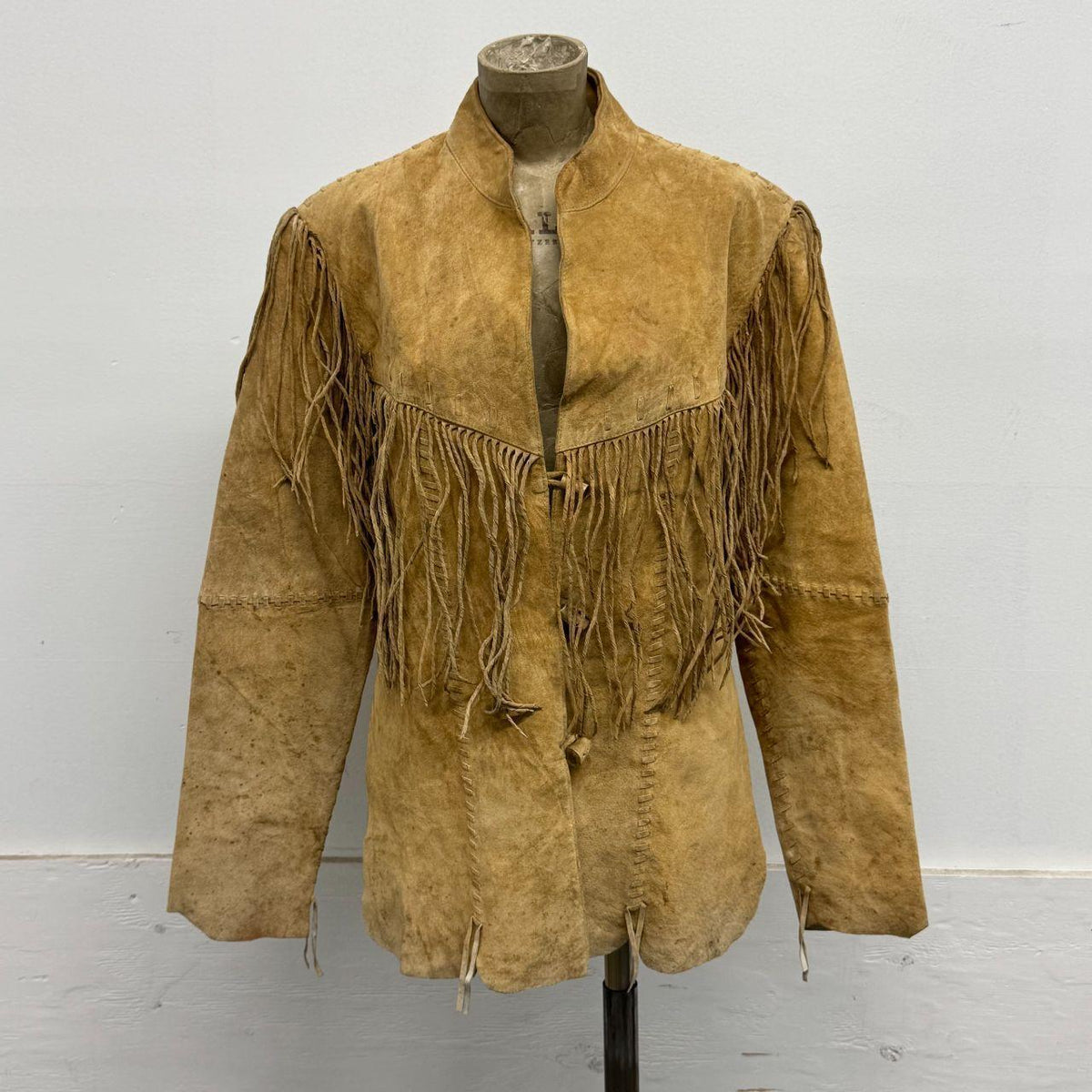 Vintage Scully Tan Buckskin Suede Western Fringe Jacket