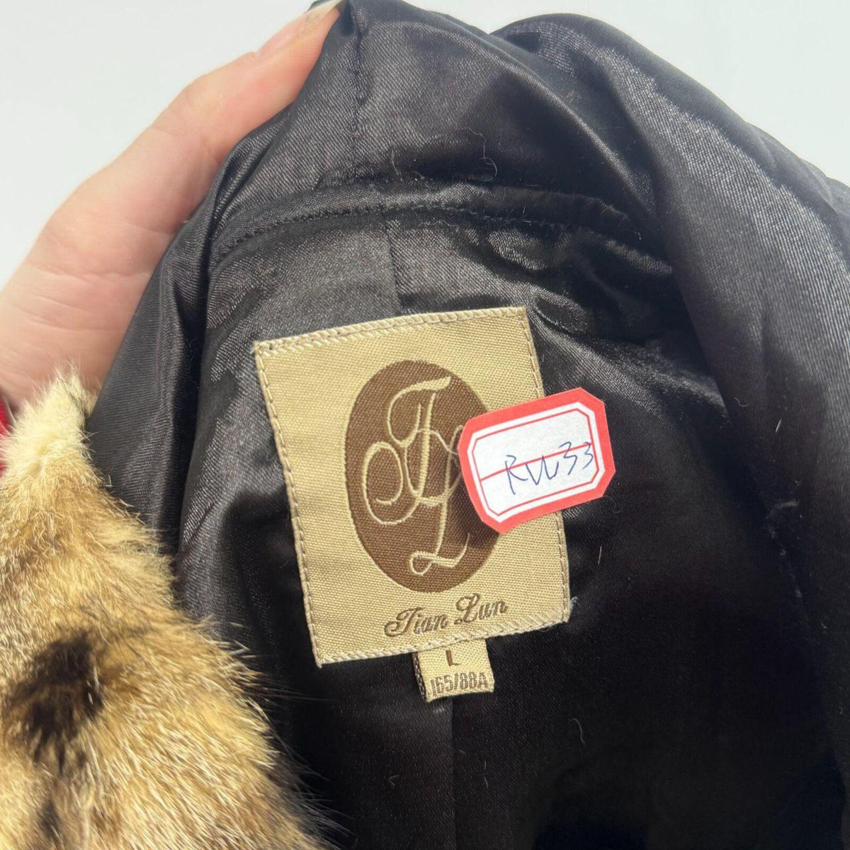 Vintage Y2K Brown Hooded Dyed Rabbit Fur Vest