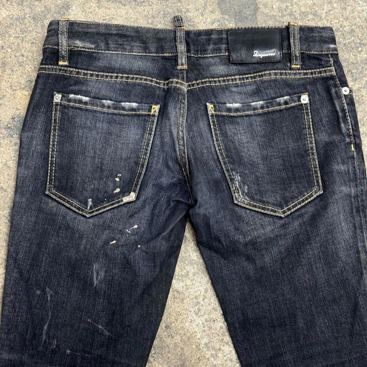 Archival Dsquared² Low Rise Cropped Capri Distressed Skinny Jeans