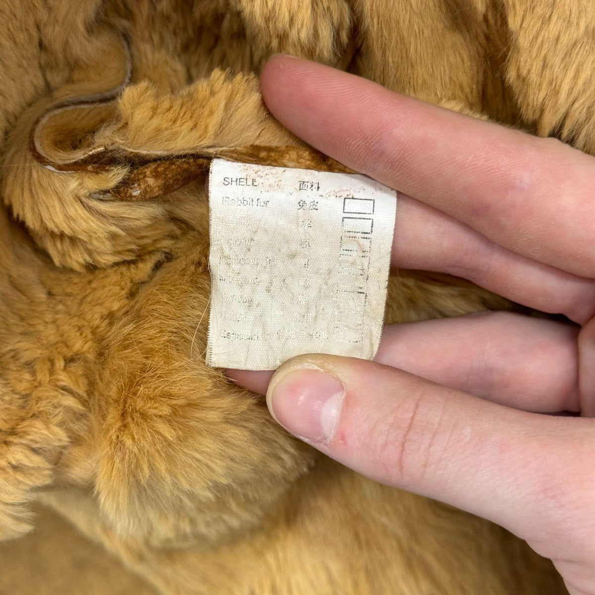 Vintage Y2K Penny Lane Suede Trench Coat w Fox Fur Collar Rabbit Lining