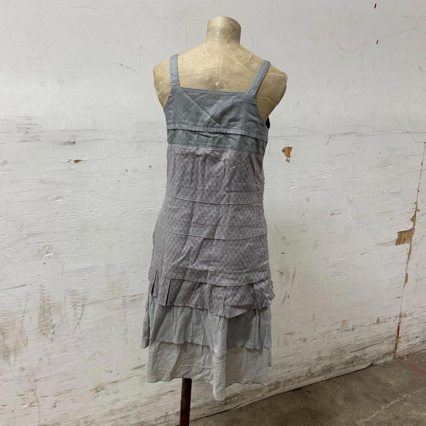 Vintage Mado des Autres Gray Layered Avant-Garde Dress