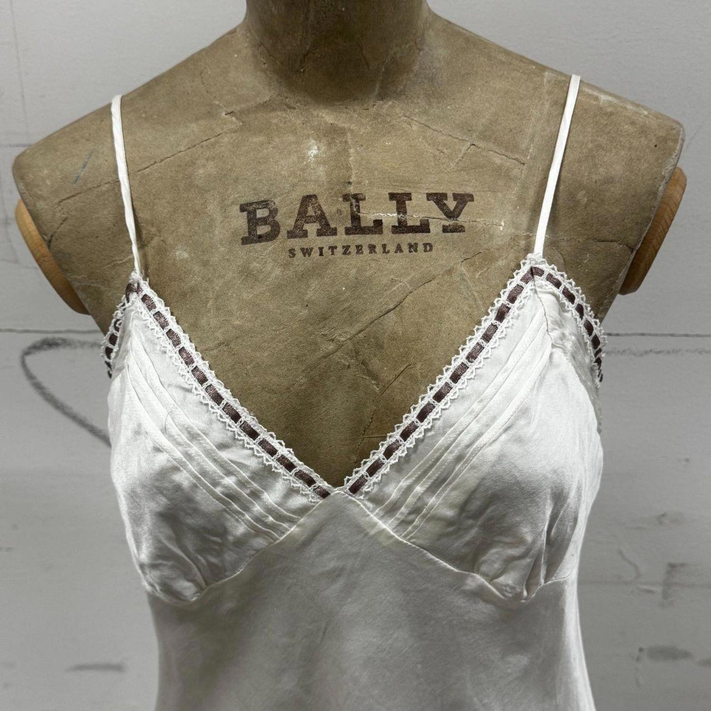 Y2K Vintage Etam White Silk Slip Dress