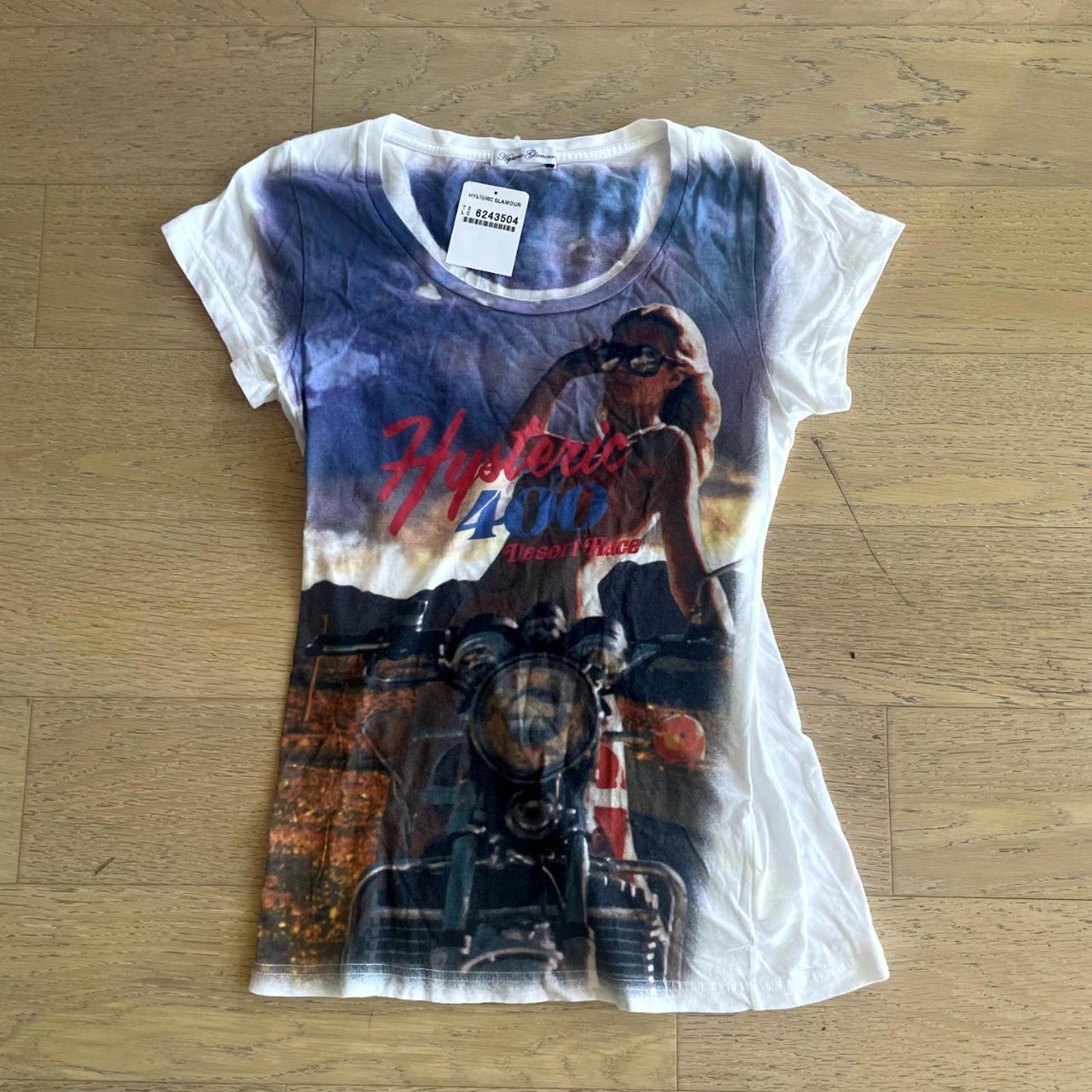 Hysteric Glamour Women's Graphic T-Shirt Motorcycle Print