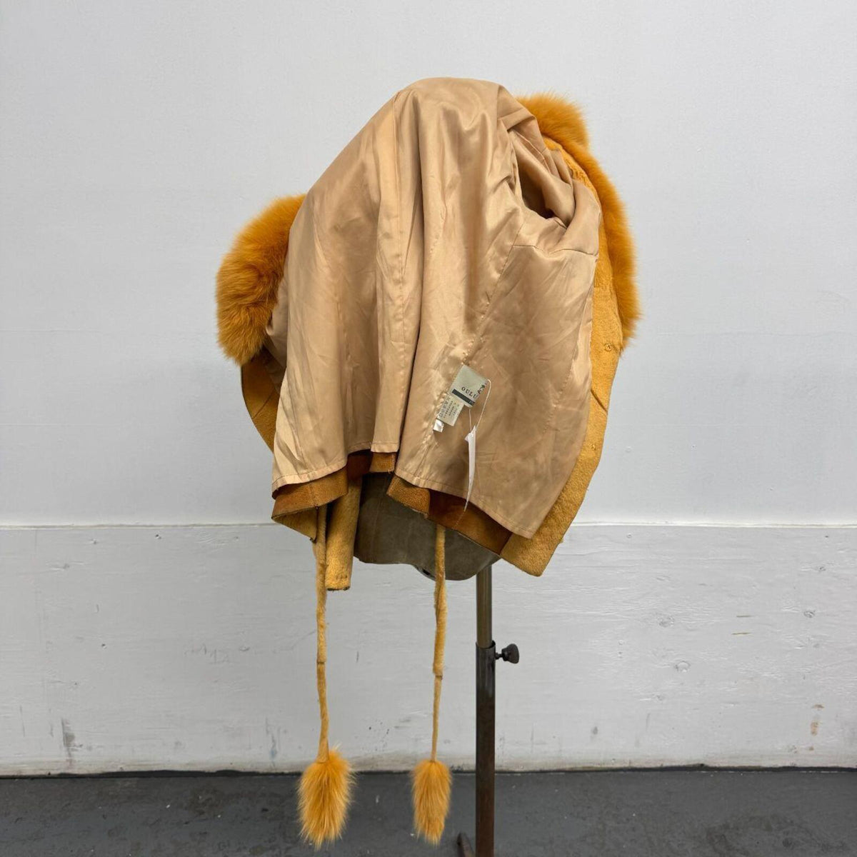 Vintage Y2K "Golden Fleece" Sheared Lambskin & Fox Fur Jacket Coat