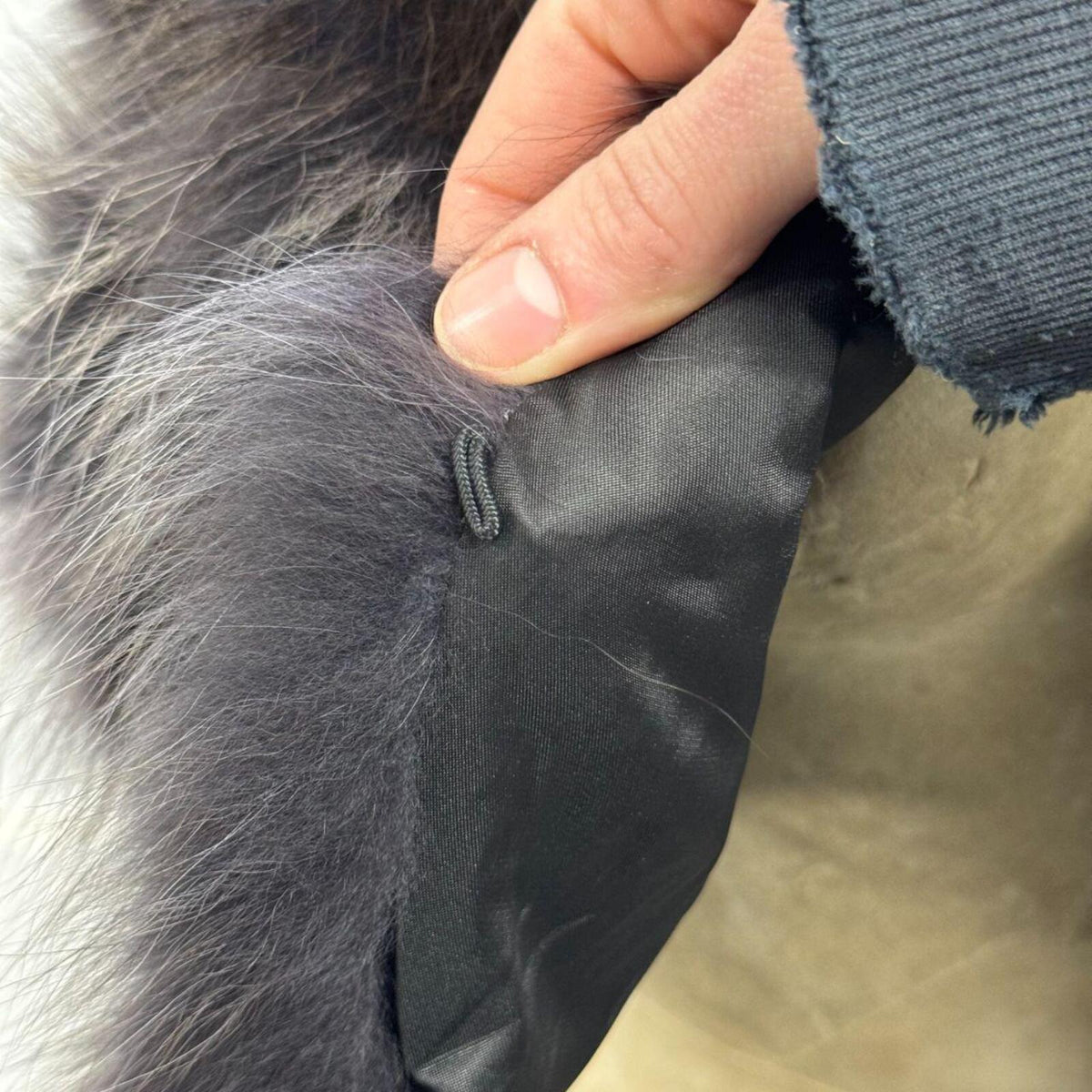 Y2K Vintage Charcoal Gray Genuine Fox Fur Vest
