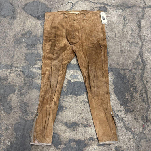 Vintage 40s 50s Genuine Suede Western Film Costume Trousers