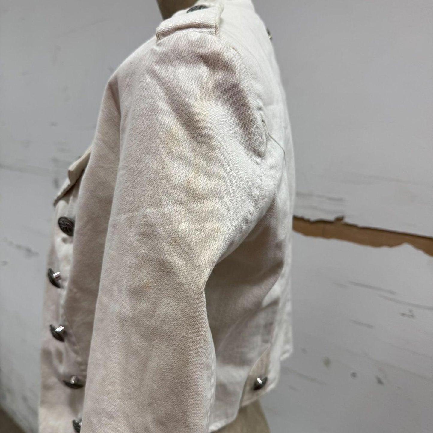 90s Vintage Guess Military Style Denim Cropped Jacket