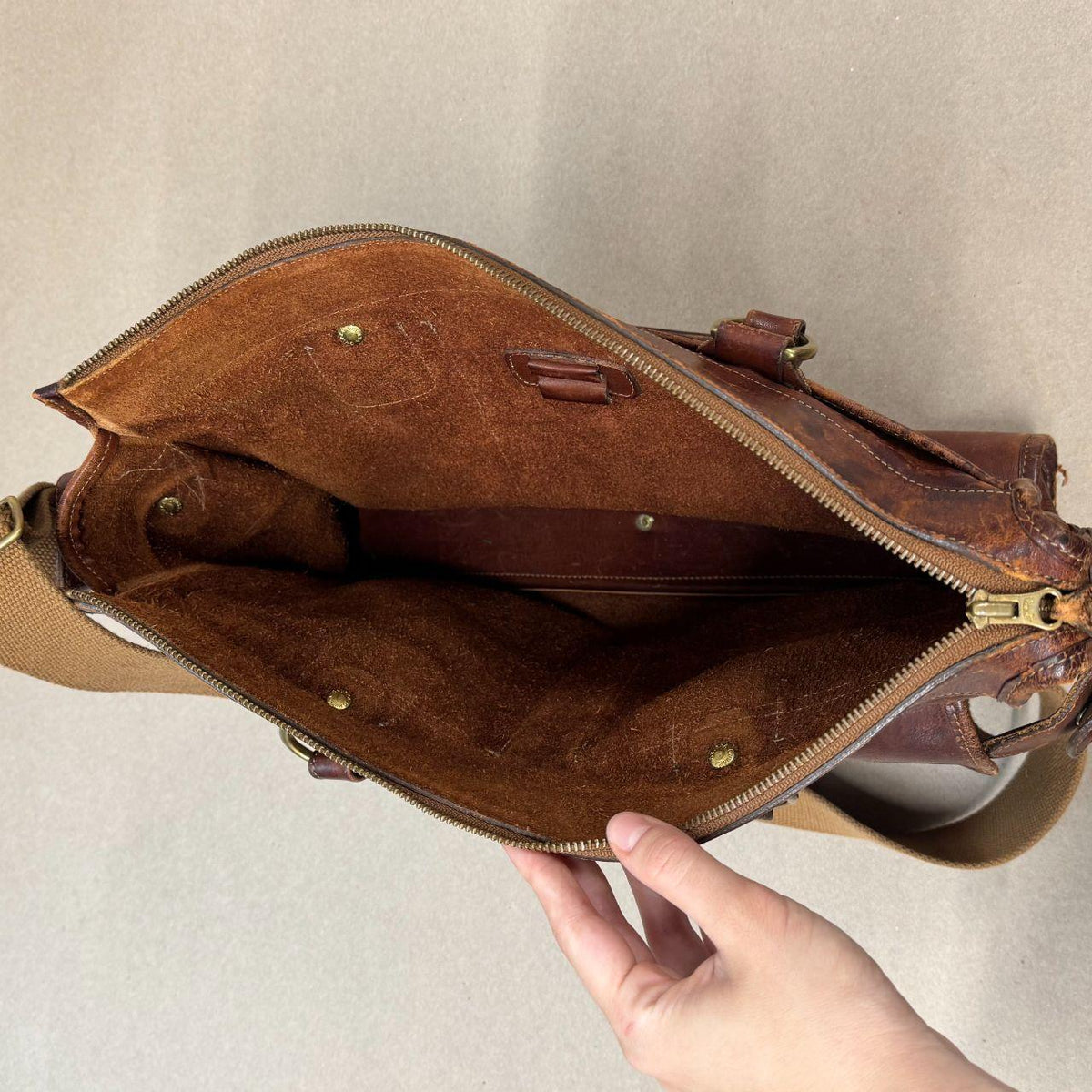 Vintage Marley Hodgson Ghurka Examiner Brown Leather Briefcase Bag