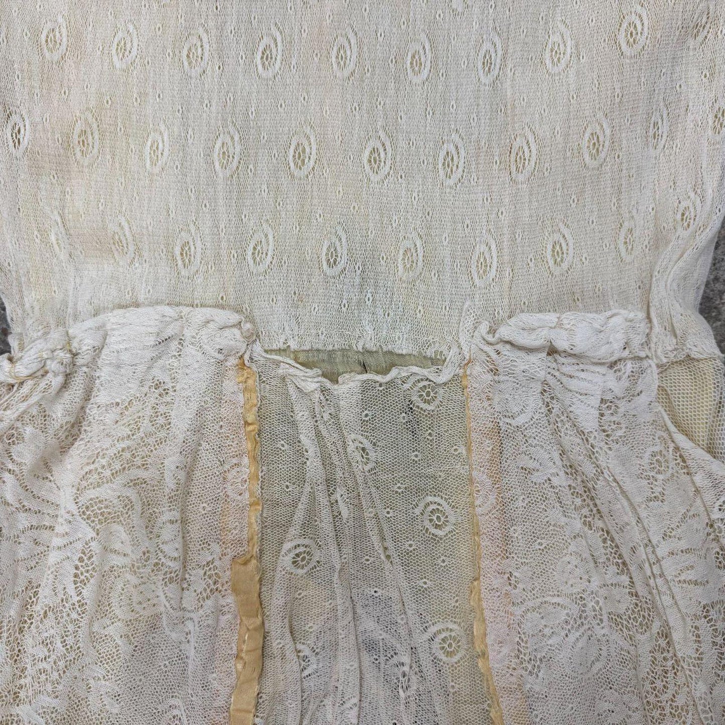Antique Edwardian Lace Tea Dress / Bridal Wedding