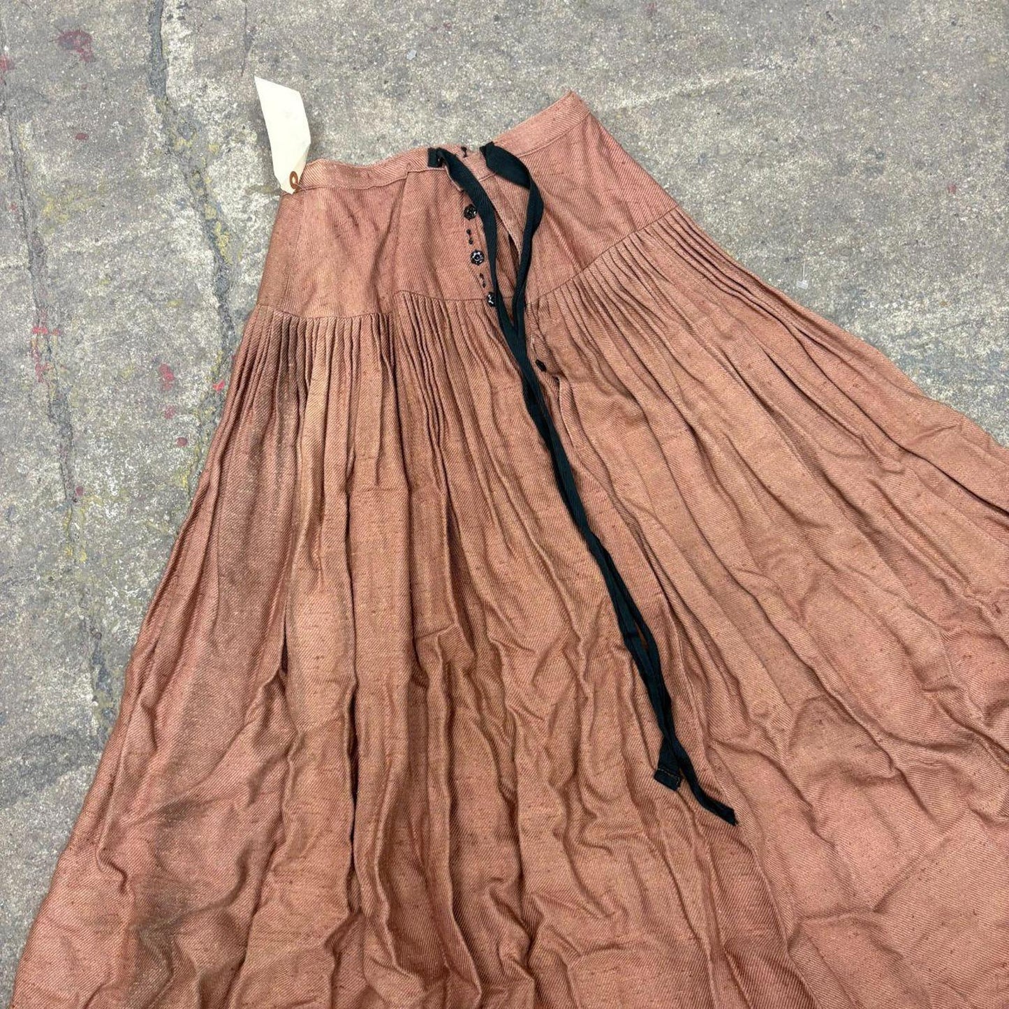 Vintage Film Costume 40s 50s Does Victorian Antique Style Prairie Skirt S