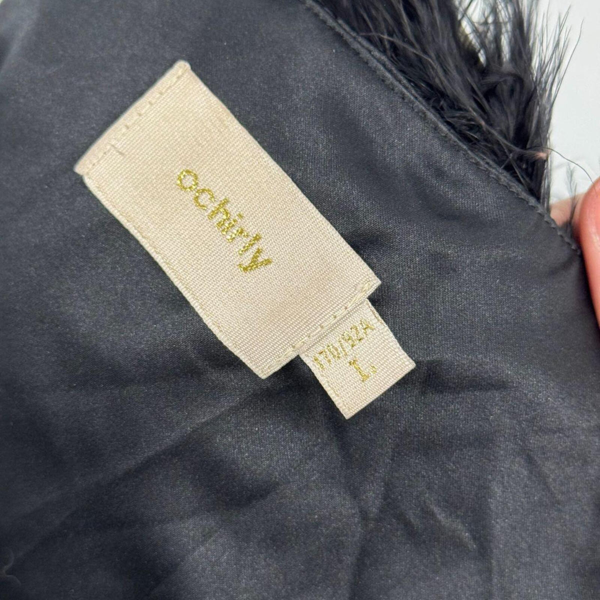 Y2K Vintage Black Marabou Ostrich Feather Vest