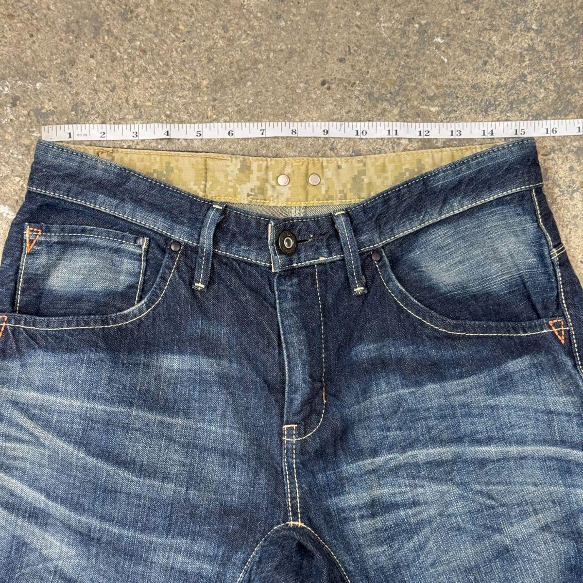 Vintage EDWIN E-Function 503 EF593 Cropped Capri Denim Jeans Y2K
