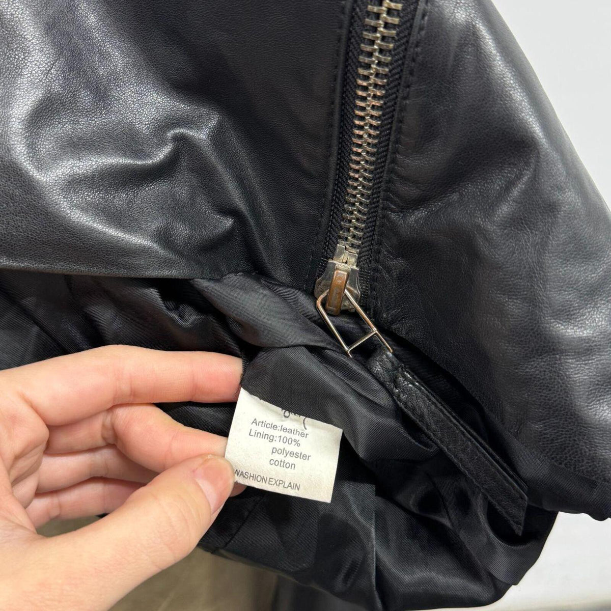 Vintage Black Multi-Zip Avant Garde Leather Moto Jacket