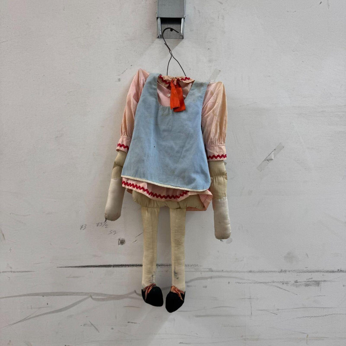 Vintage Hand-Crafted Broadway Archive Folk Art Doll